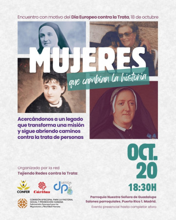 20 DE OCTUBRE MUJERES QUE CAMBIAN LA HISTORIA. DÍA EUROPEO CONTRA LA TRATA